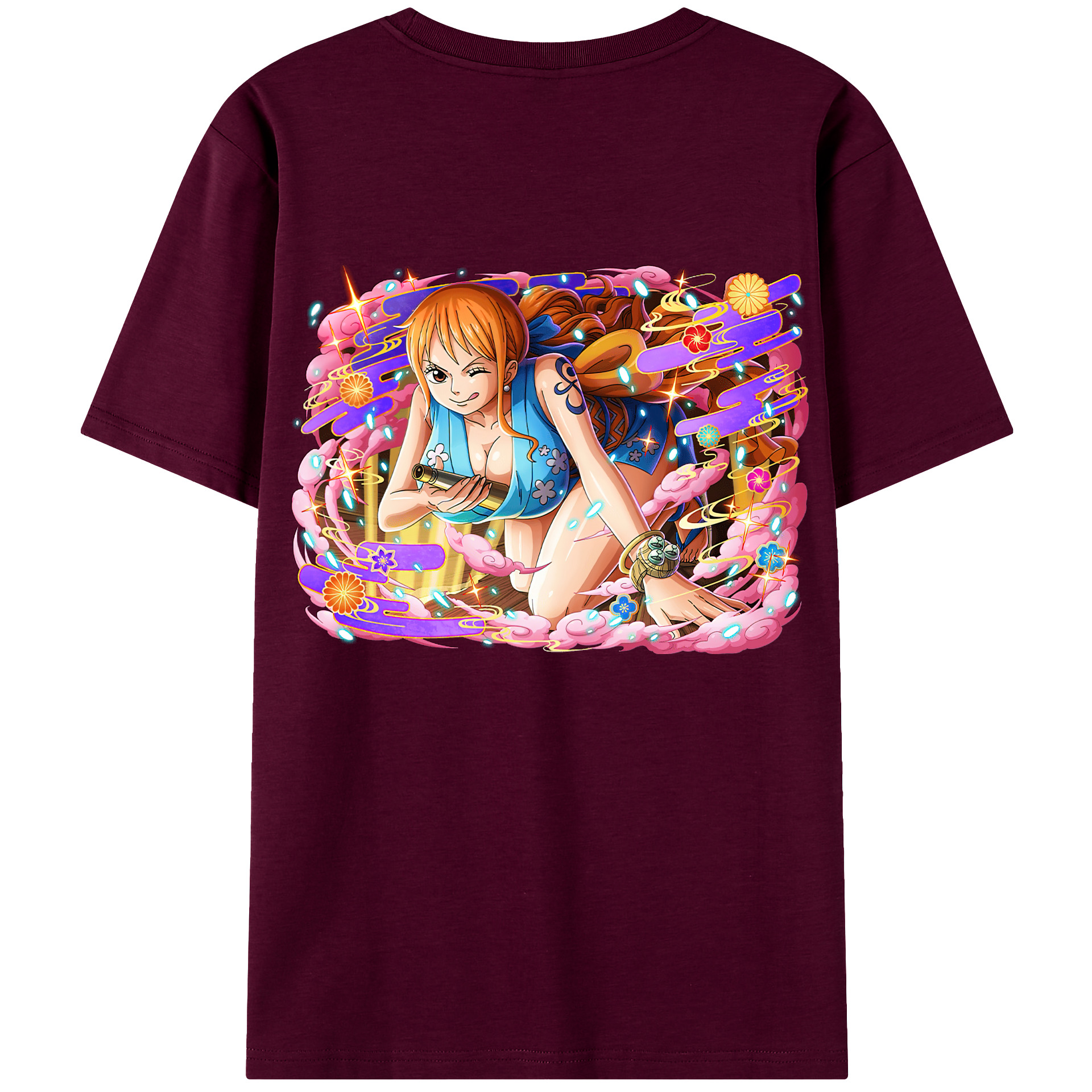 （画像用） ワンピース ナミ ONE PIECE Nami レディース半袖Tシャツ(バックプリント)